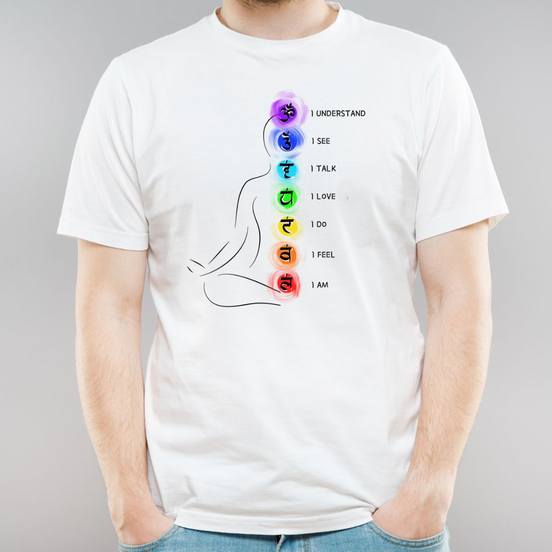 Seven Chakra T-Shirt, Yoga, Meditation T-shirt