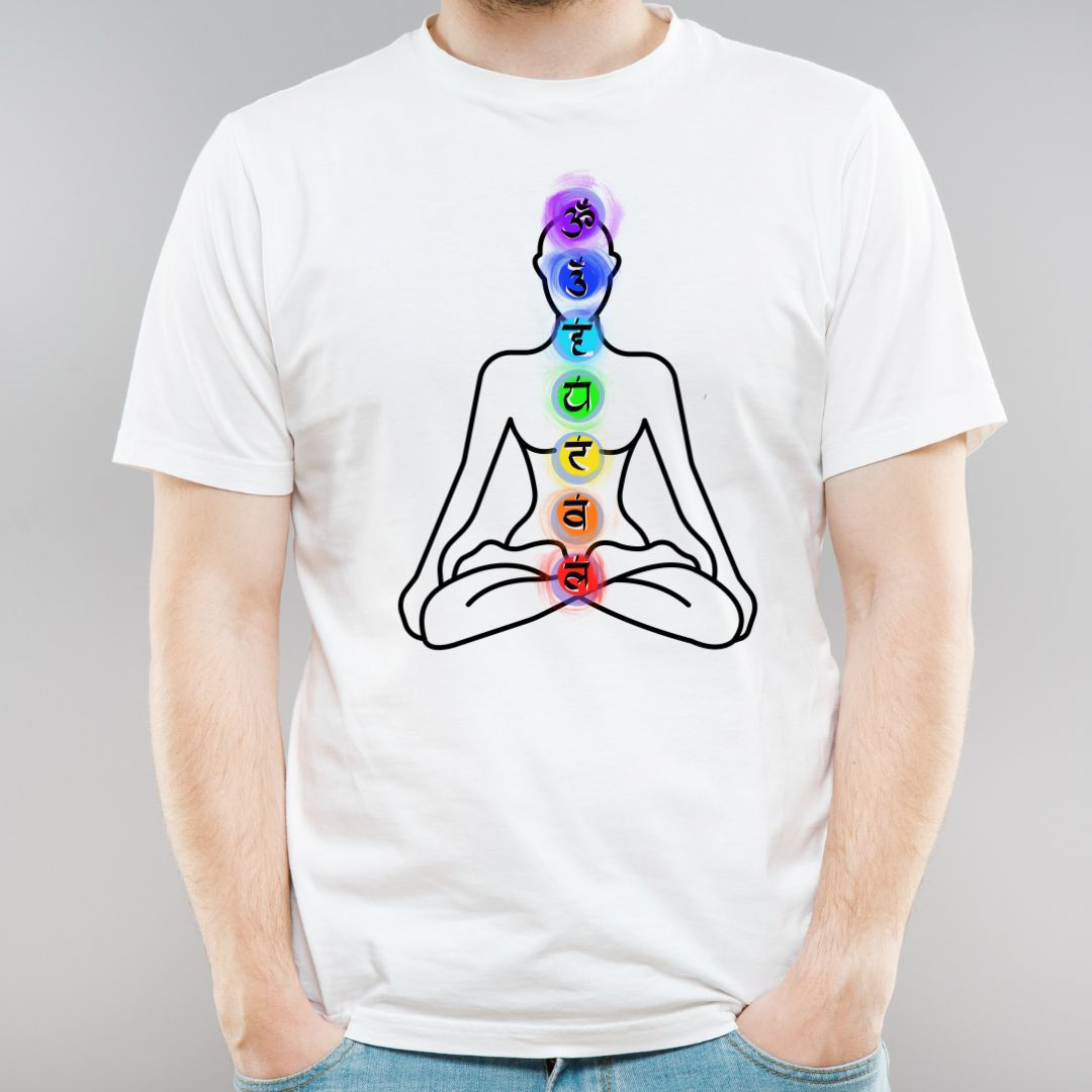 Seven Chakra T-Shirt, Meditation, Yoga Tshirt