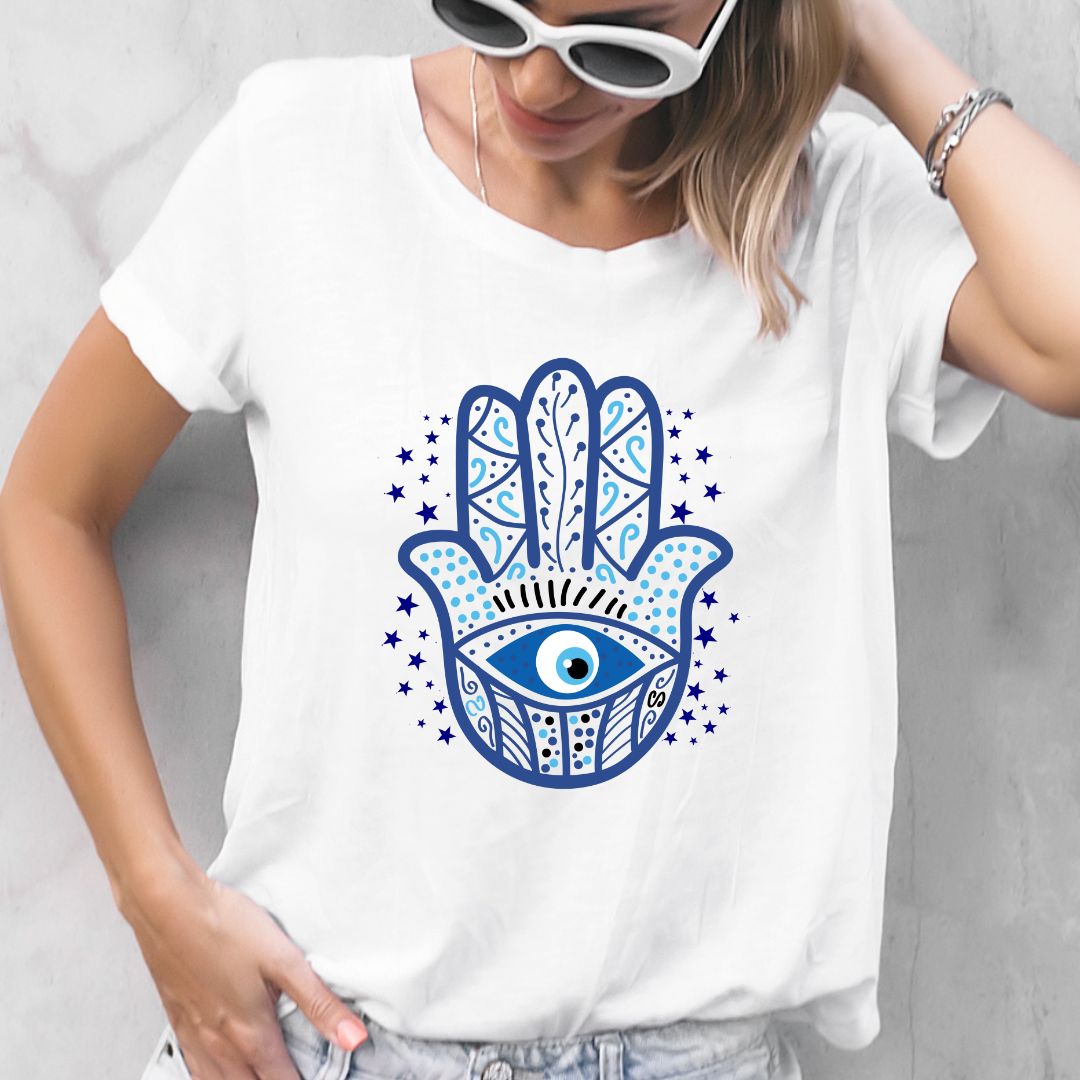The Hamsa, Evil Eye Tshirt, Yoga, Spirituality t-shirt
