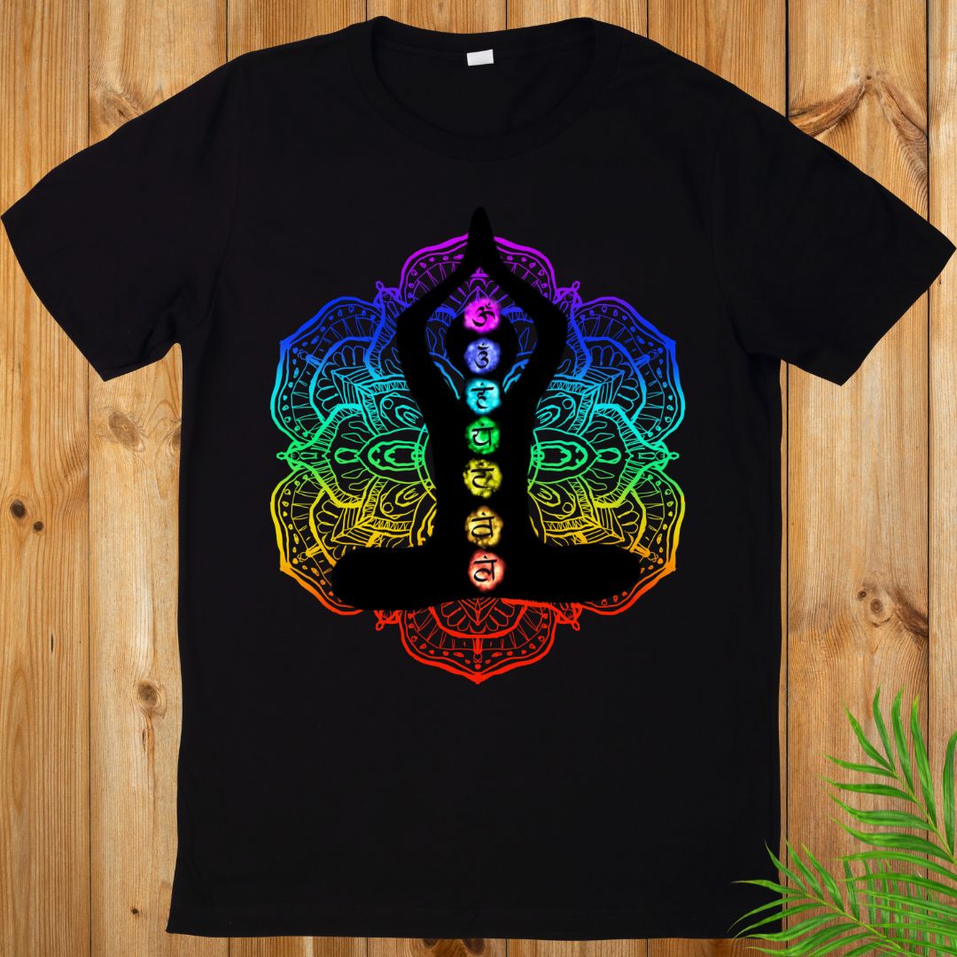 Seven Chakra T-Shirt, Yoga T-Shirt