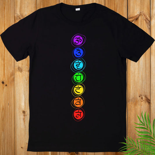 Seven Chakra, Yoga T-Shirt, Meditation T-Shirt