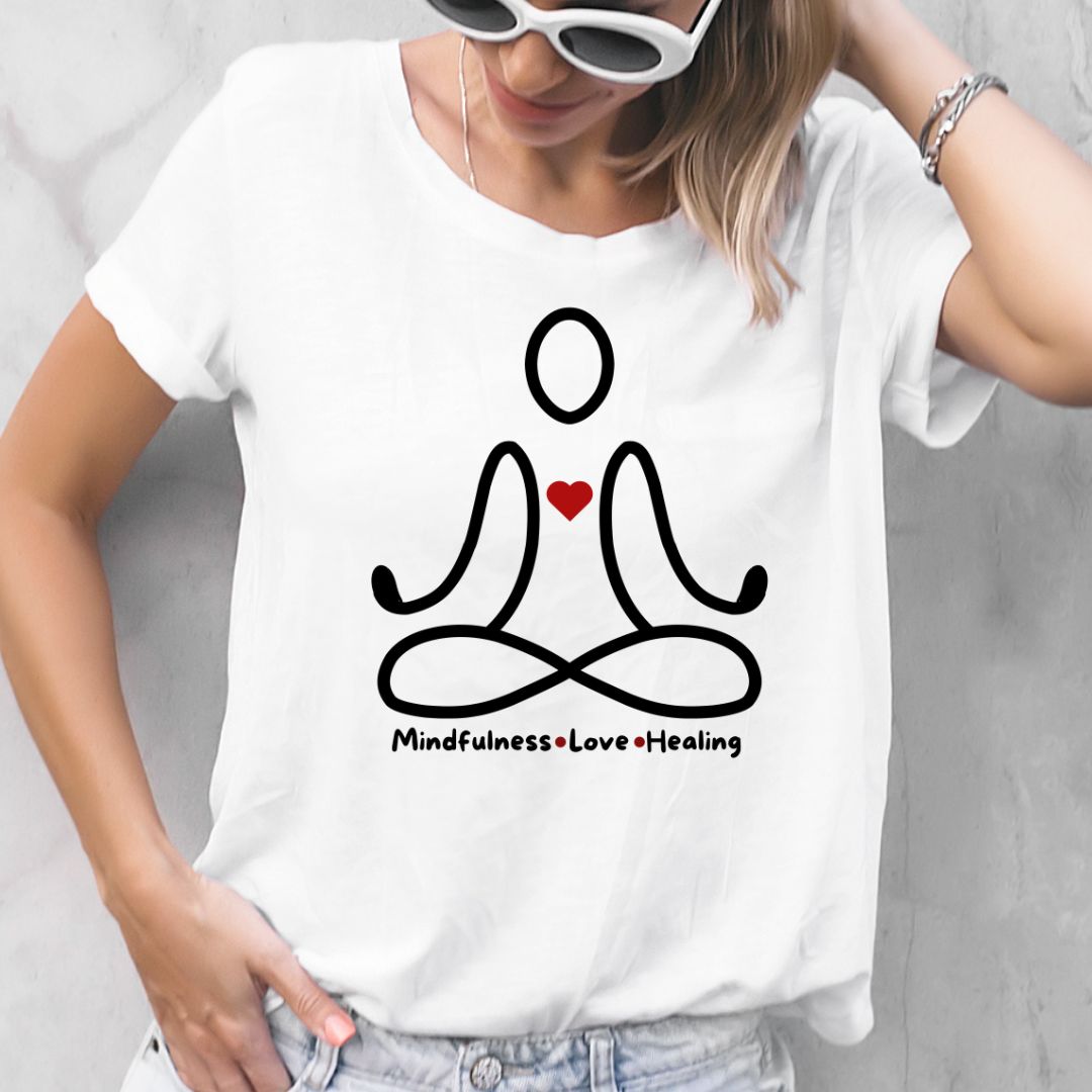 Mindfulness Love Healing T-Shirt, Spirituality, Yoga Tshirt