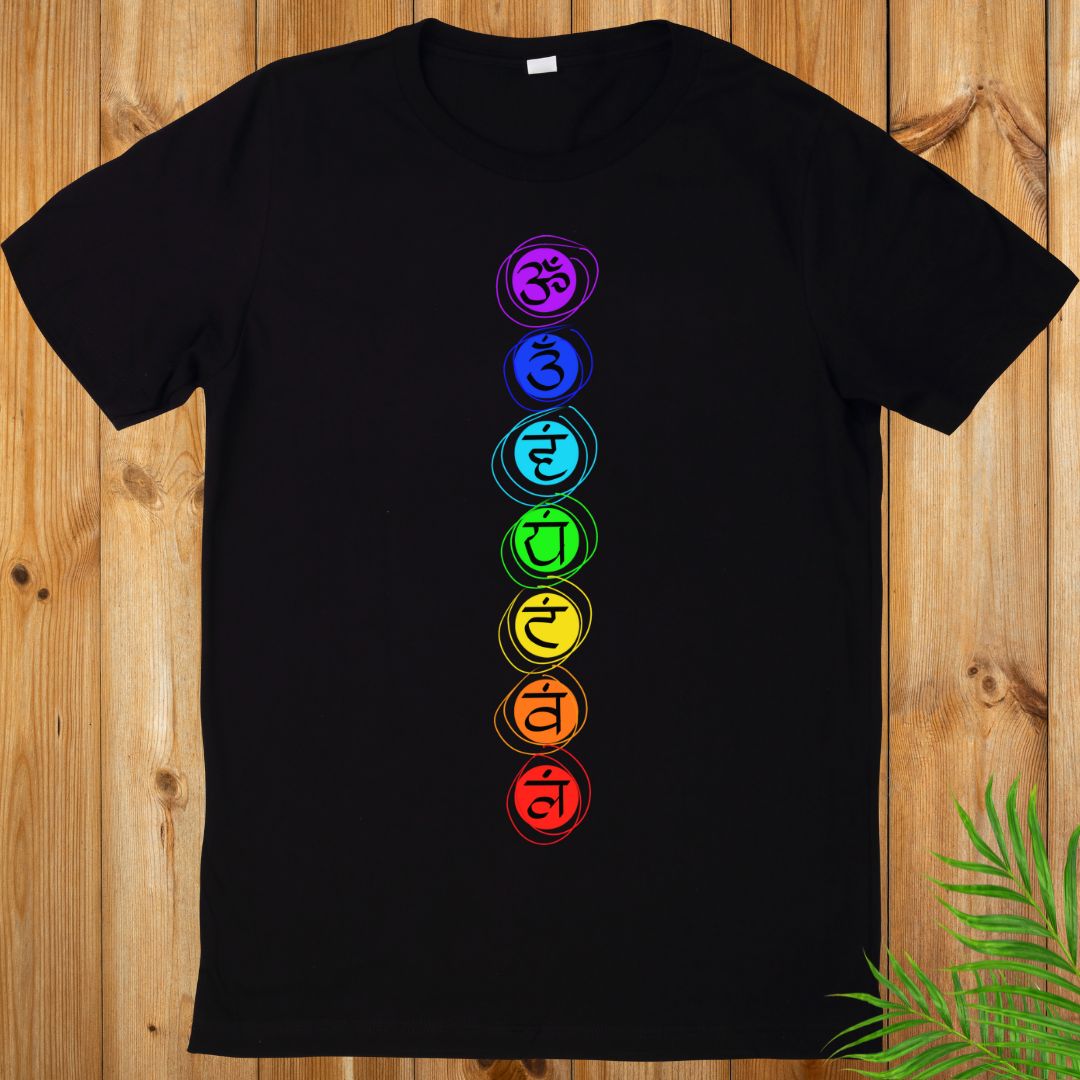 Seven Chakra, Yoga T-Shirt, Meditation T-Shirt