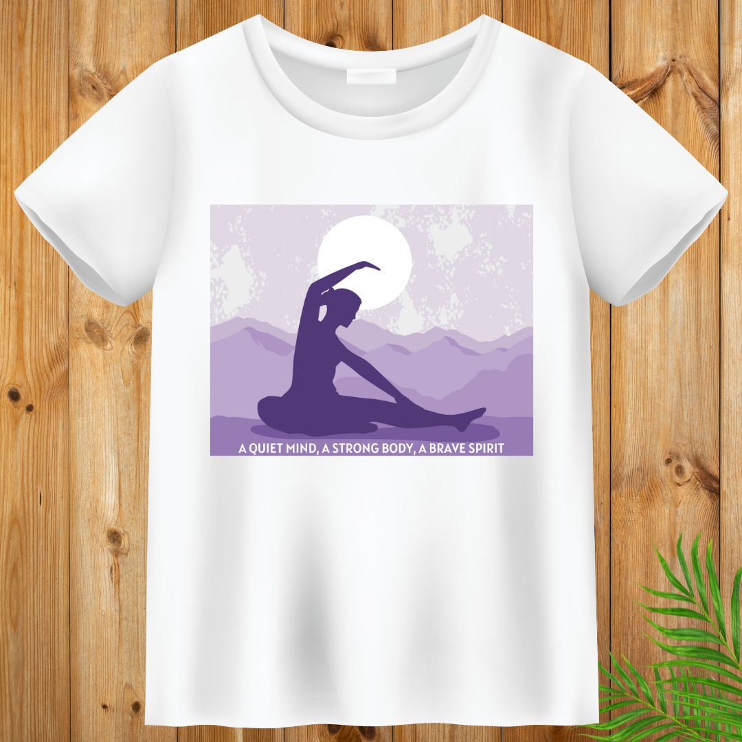 Quiet Mind, Strong Body T-Shirt, Yoga T-Shirt