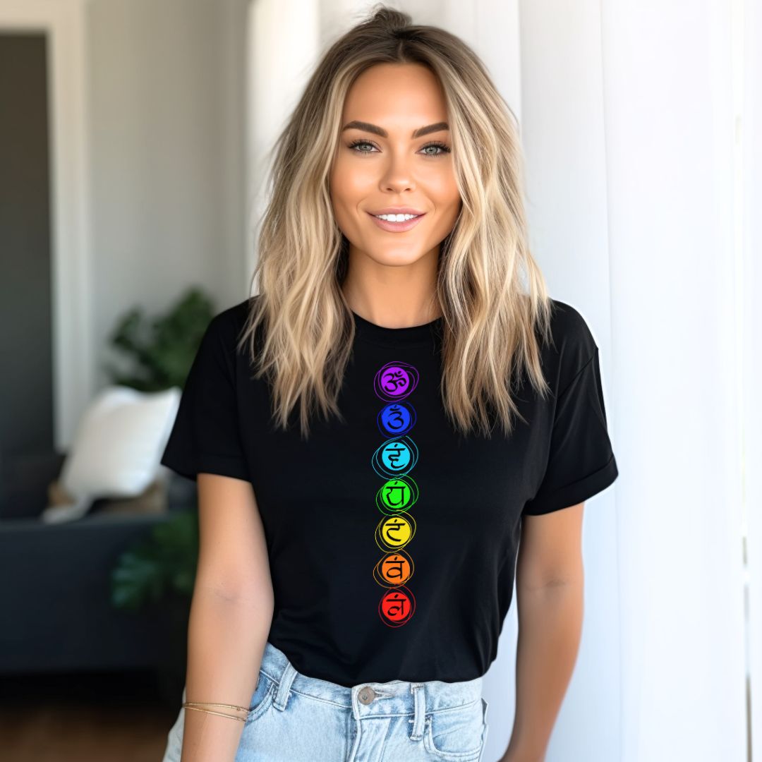 Seven Chakra, Yoga T-Shirt, Meditation T-Shirt