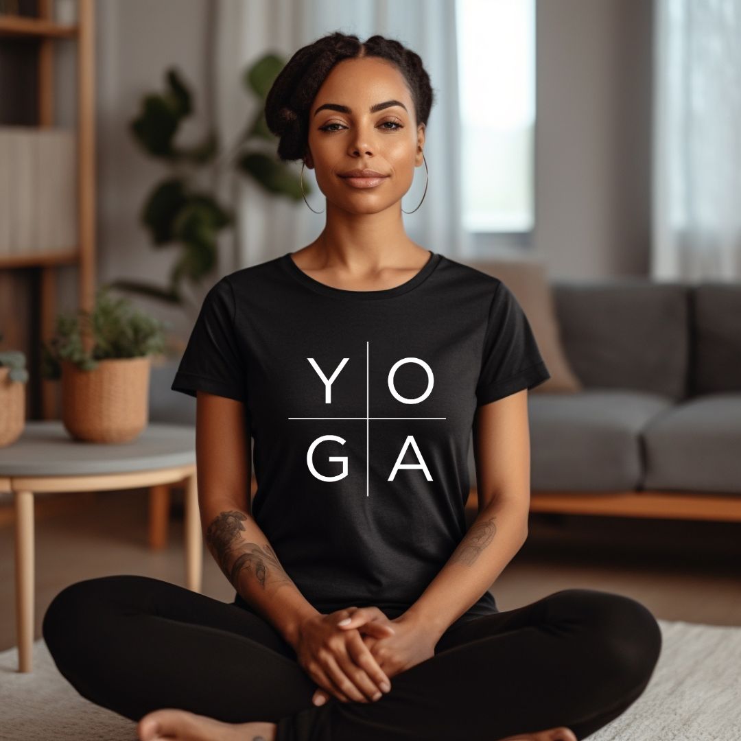 Y O G A T-Shirt, Yoga Print