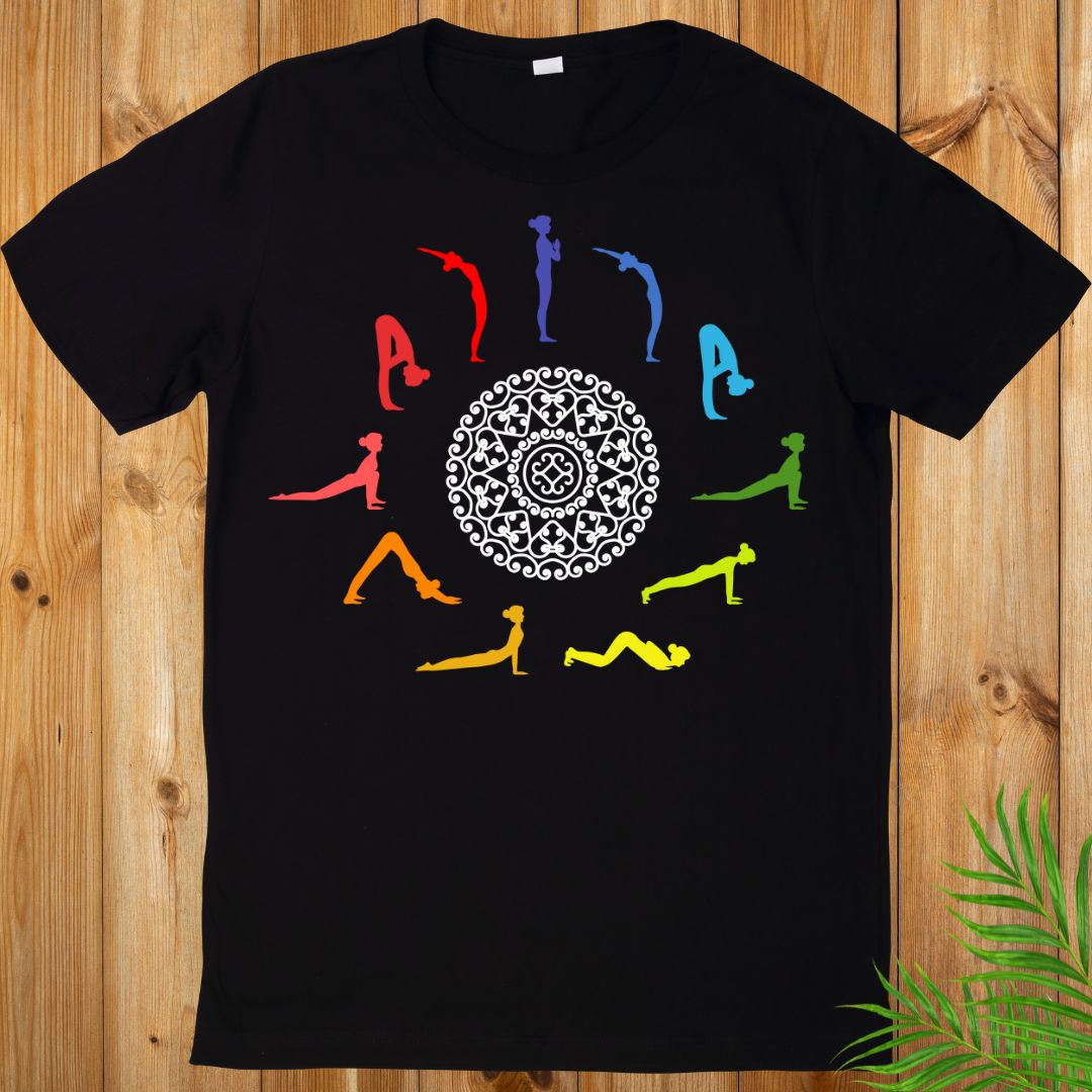 Suryanamaskar T-Shirt, Yoga T-Shirt